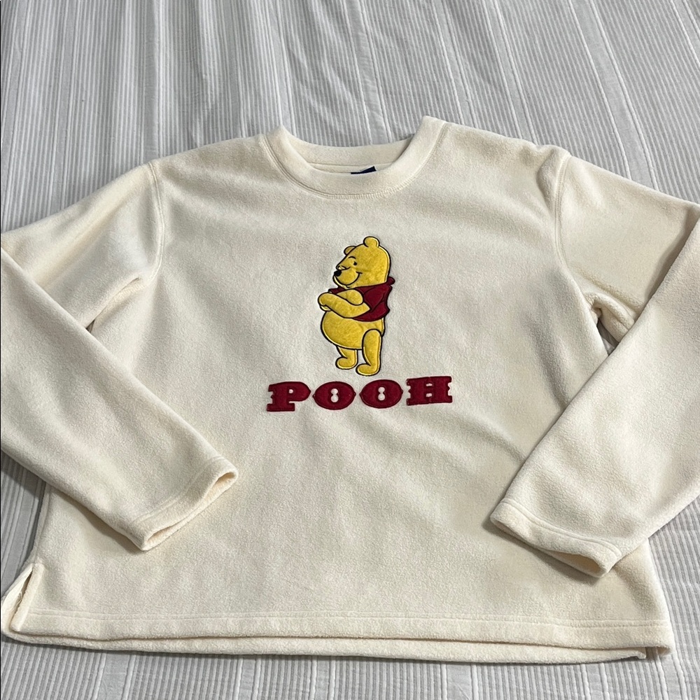 Vintage Winnie the Pooh White Fleece Sweatshirt